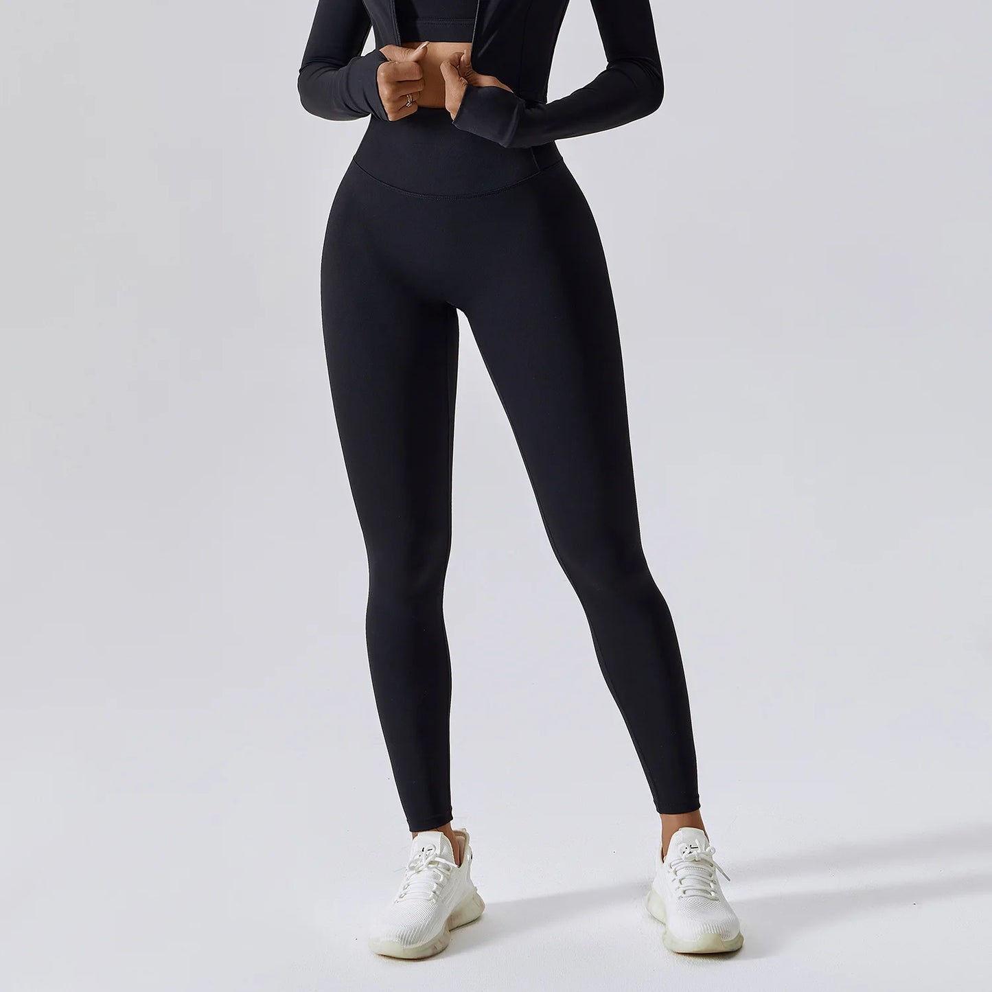 `YiYi Naked feeling Breathable Stretchy workout 3pc set