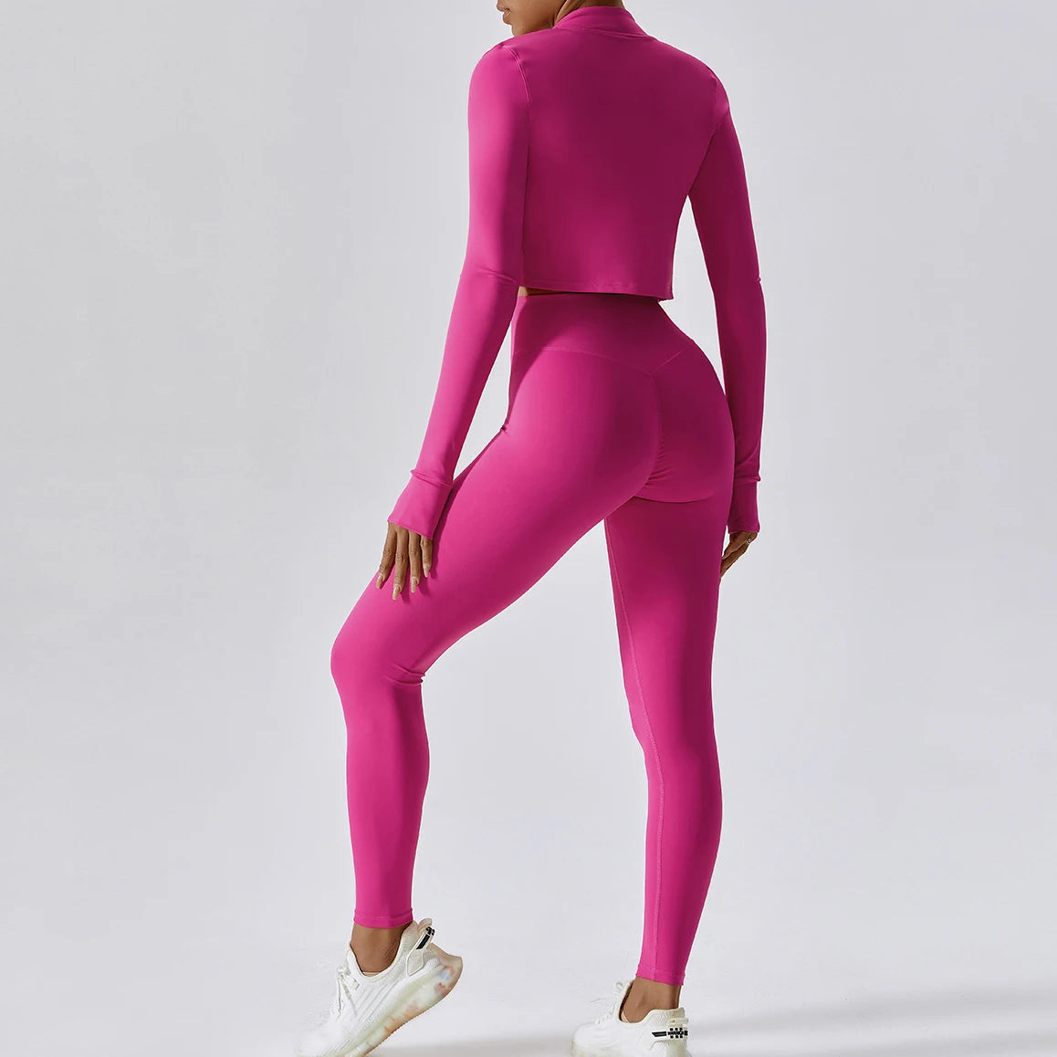 `YiYi Naked feeling Breathable Stretchy workout 3pc set