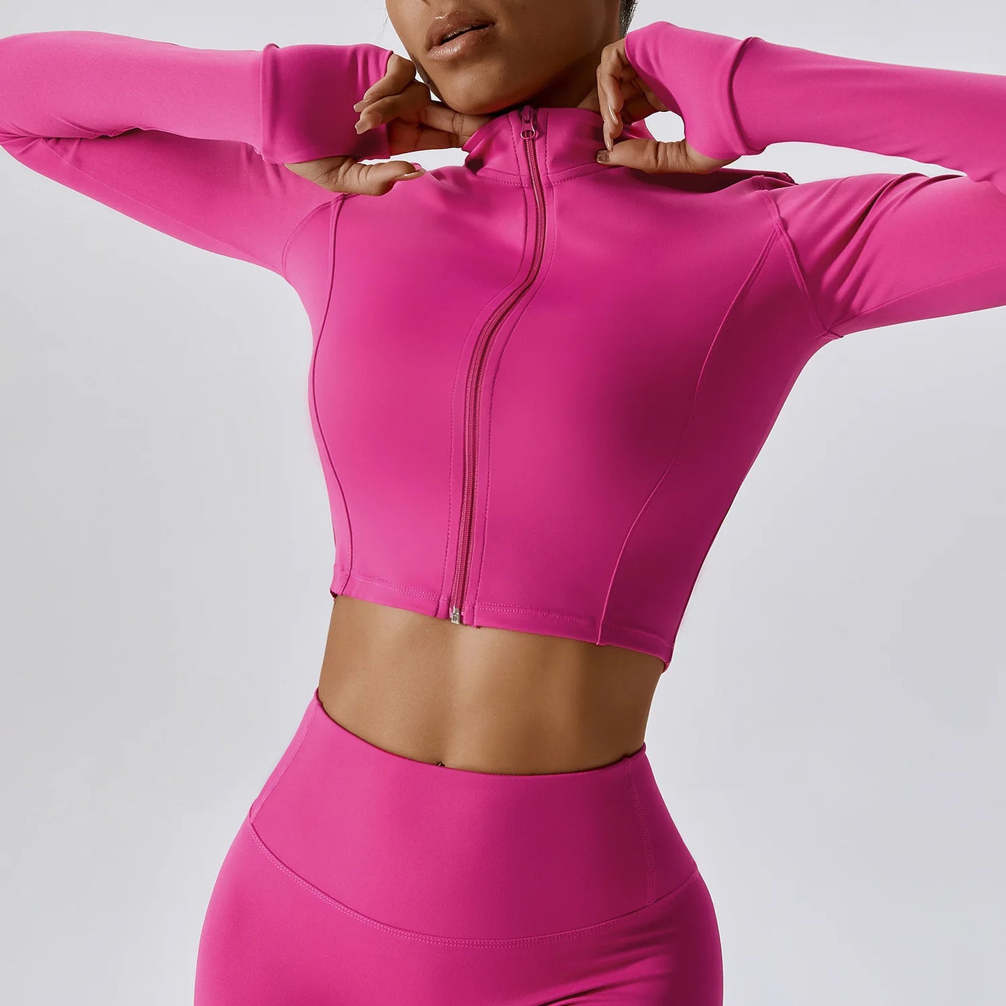 `YiYi Naked feeling Breathable Stretchy workout 3pc set