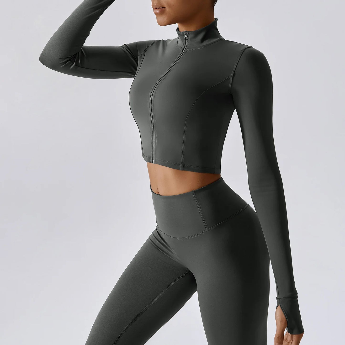 `YiYi Naked feeling Breathable Stretchy workout 3pc set